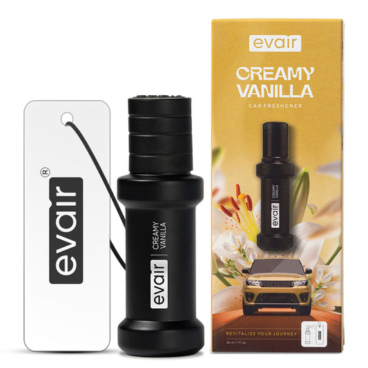 Evair Creamy Vanilla: 30ml Car Freshener with 250+ Sprays