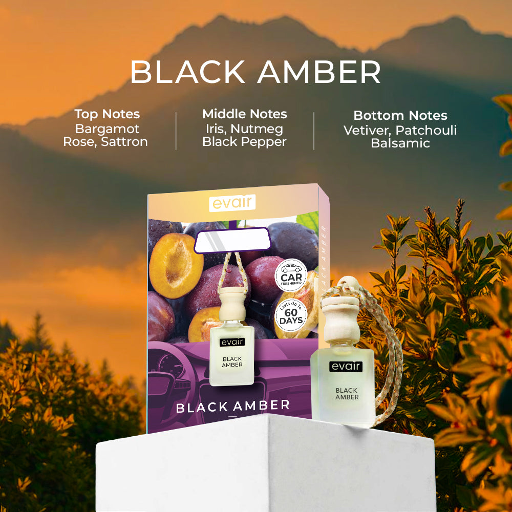 Black Amber Car Freshener