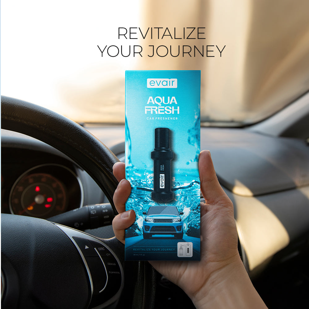 Evair Air Aqua Fresh: 30ml Car Freshener with 250+ Sprays