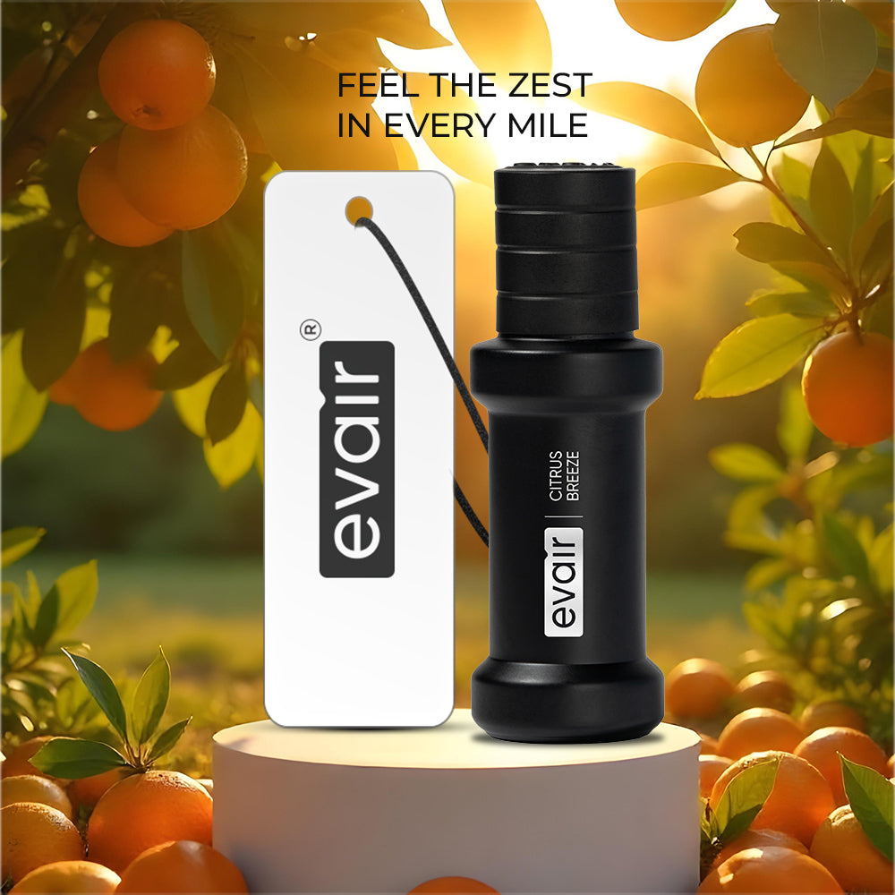 Evair Citrus Breeze: 30ml Car Freshener with 250+ Sprays