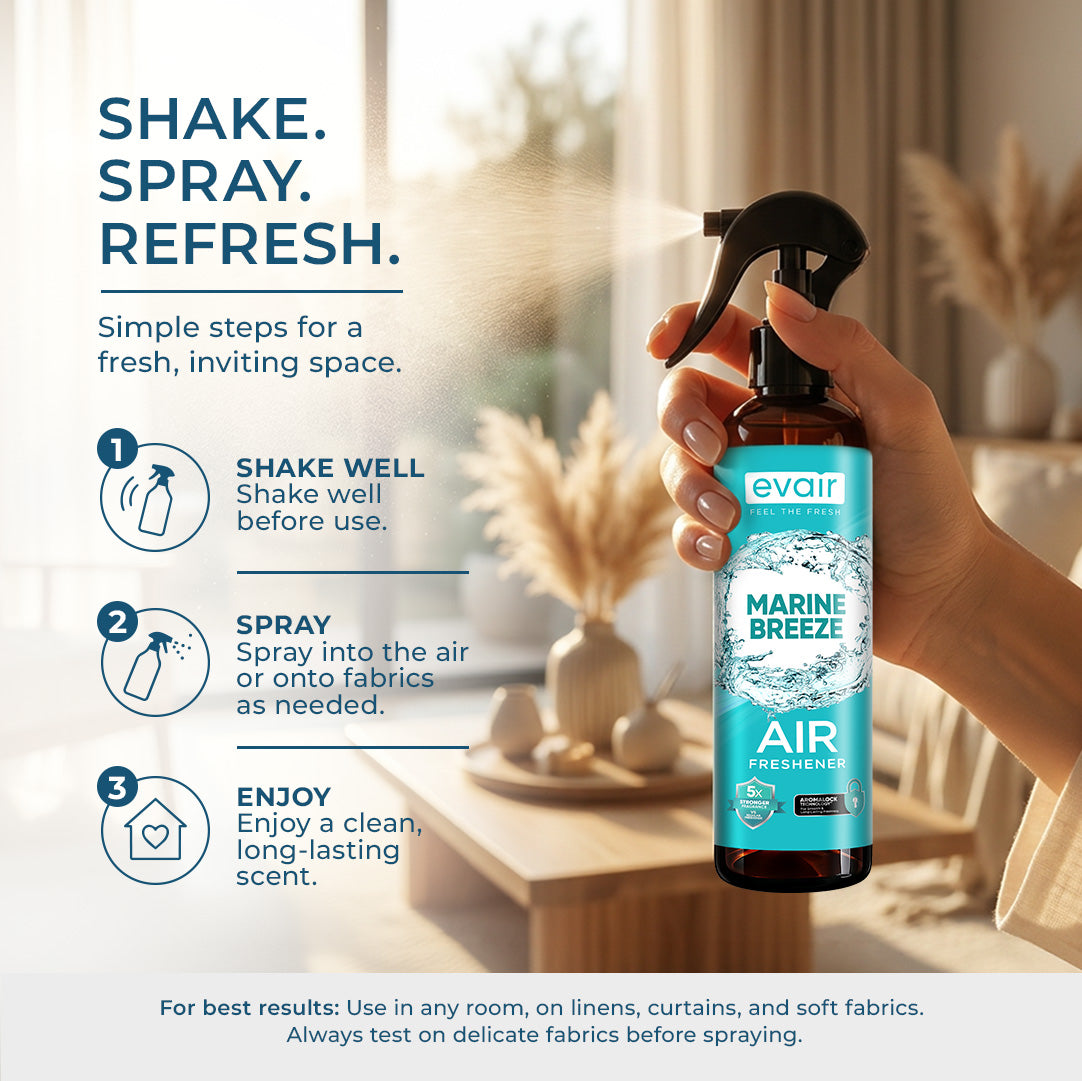 Evair Air Spray | Room Freshener Marine Breeze (200 ml)