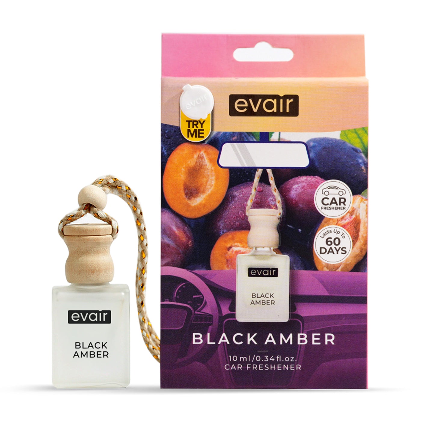 Black Amber Car Freshener