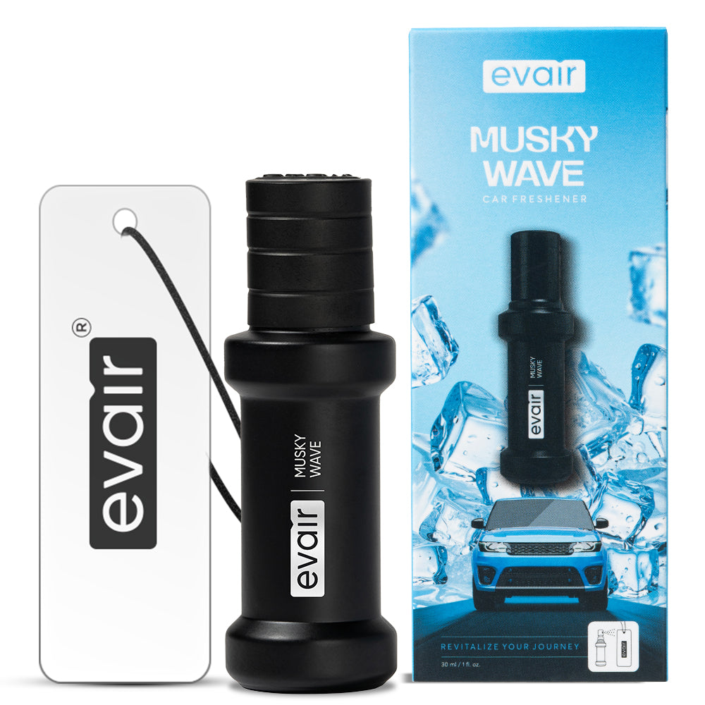 Evair Musky Wave: 30ml Car Freshener with 250+ Sprays