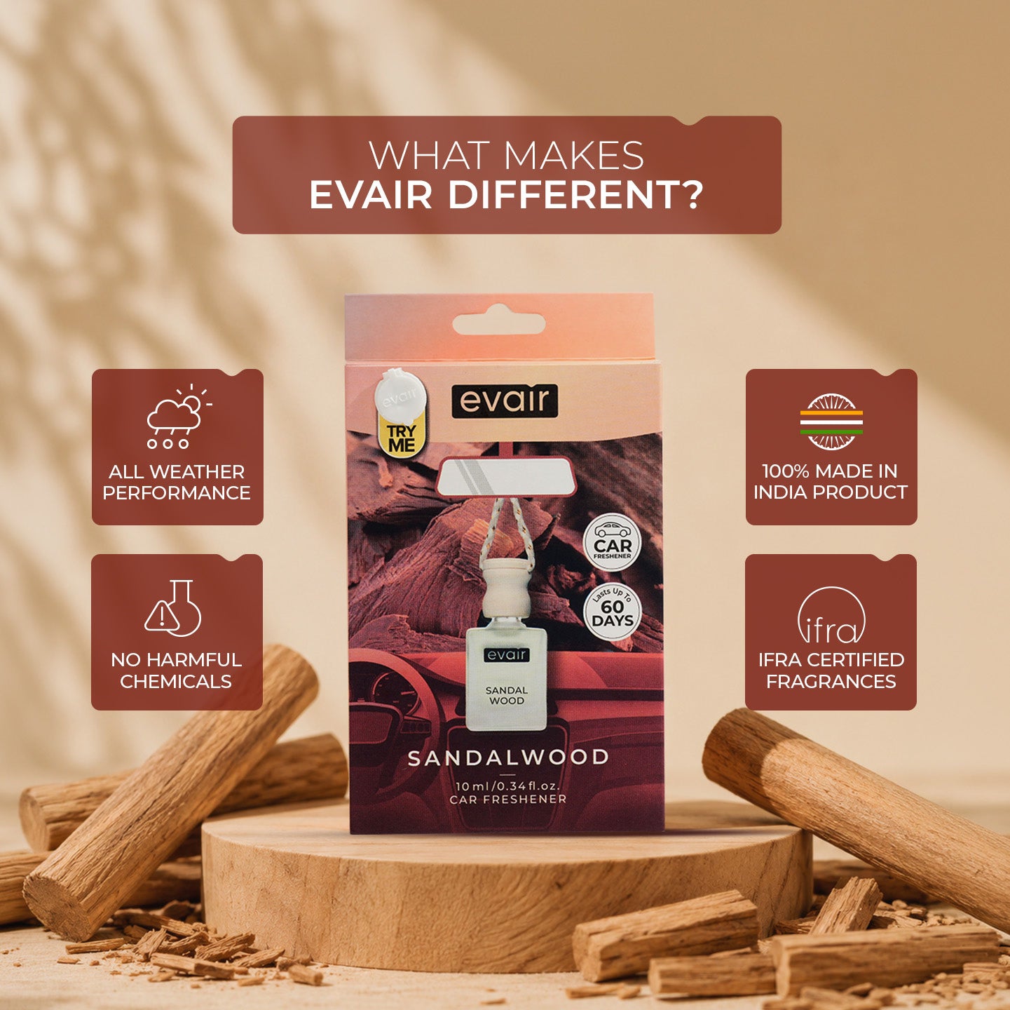 Sandalwood Car Freshener