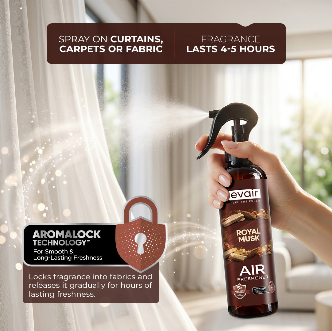 Evair Air Spray | Room Freshener Royal Musk (200 ml)