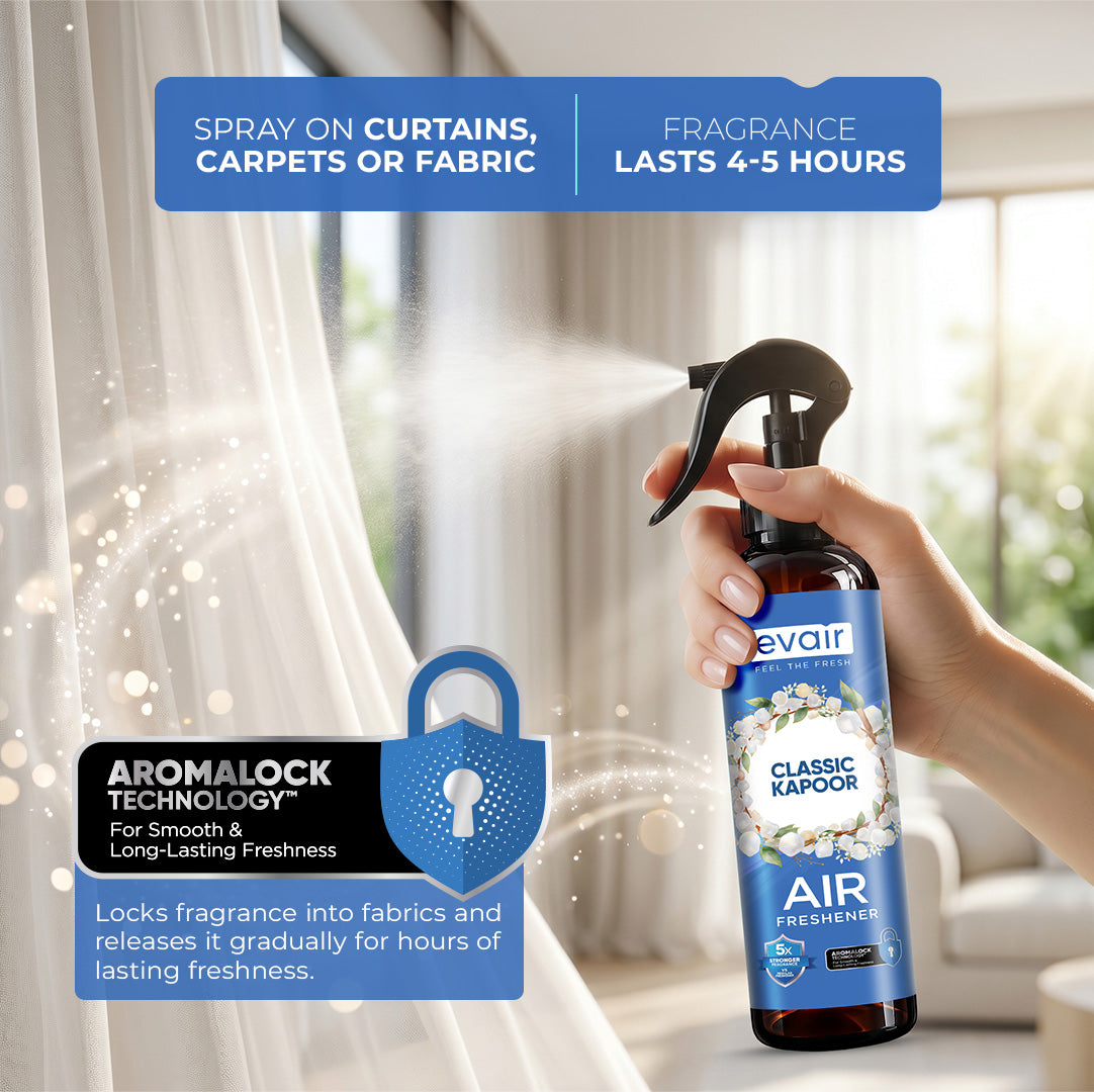 Evair Air Spray | Room Freshener Classic Kapoor (200 ml)