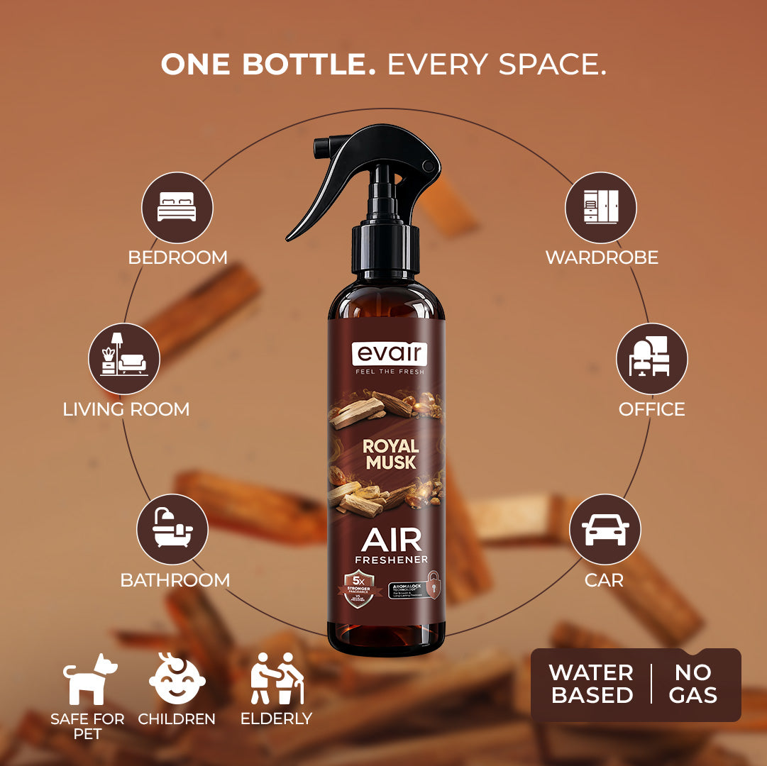 Evair Air Spray | Room Freshener Royal Musk (200 ml)