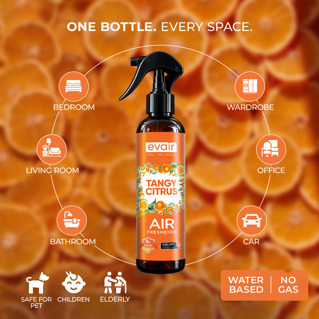 Evair Air Spray | Room Freshener Tangy Citrus  (200 ml)