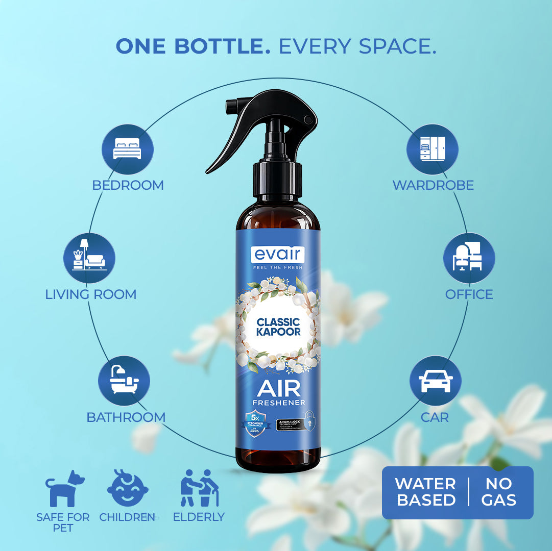 Evair Air Spray | Room Freshener Classic Kapoor (200 ml)