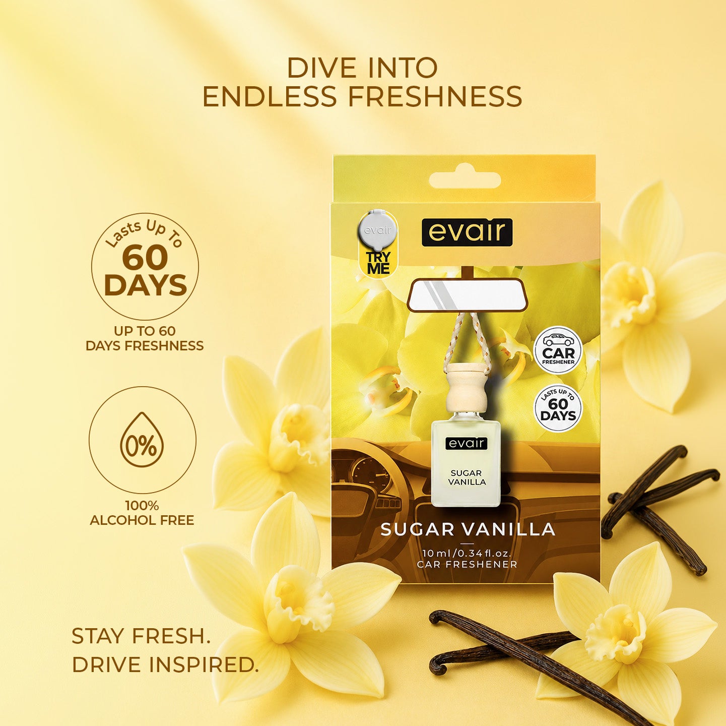 Sugar Vanilla Car Freshener
