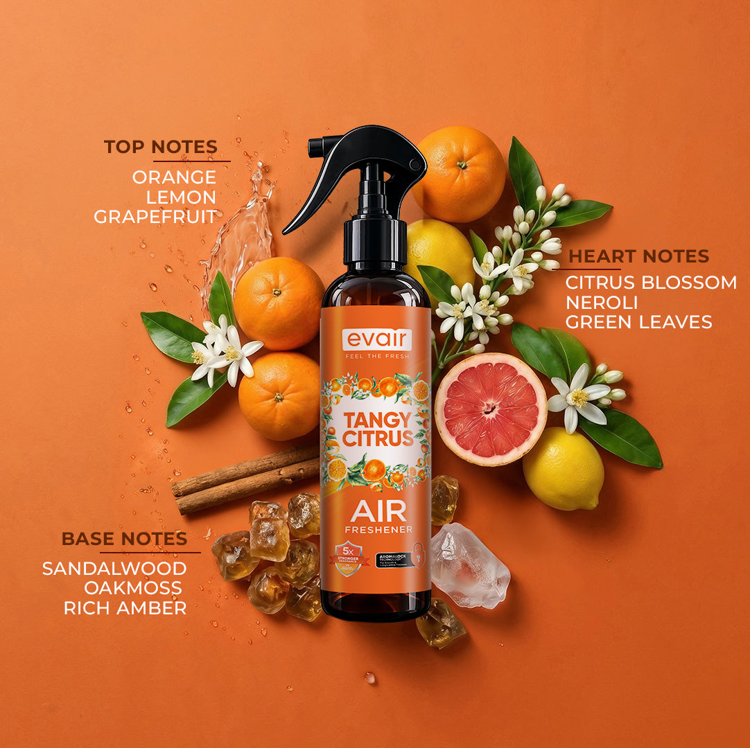 Evair Air Spray | Room Freshener Tangy Citrus  (200 ml)