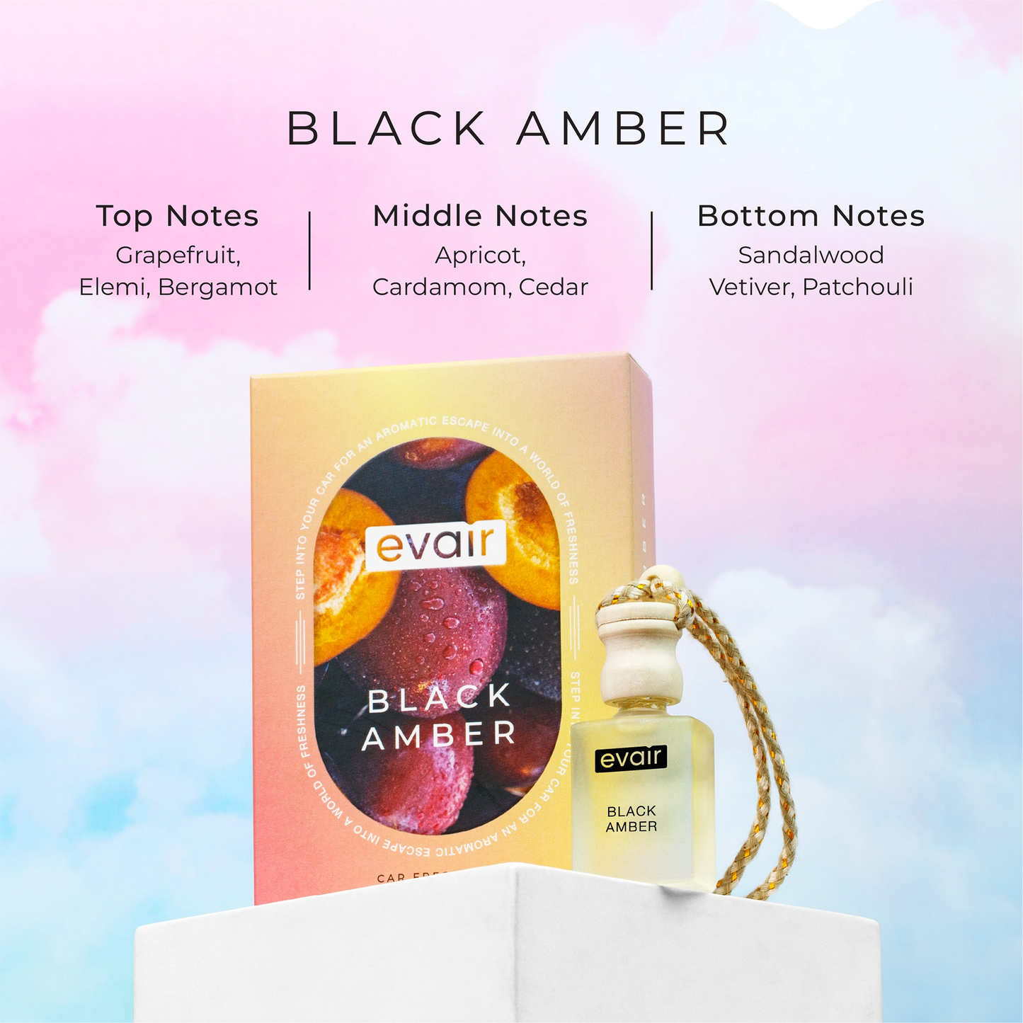 Black Amber Car Freshener